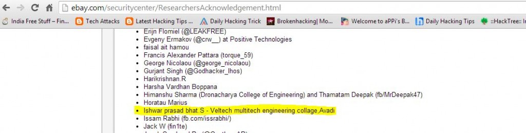 ebay acknowledgement