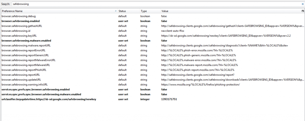 firefox safe browsing